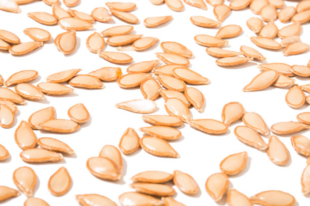 istock Big orange pumpkin seeds 1064282468