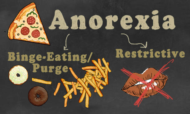 Anorexia Nervosa Illustration stock photo