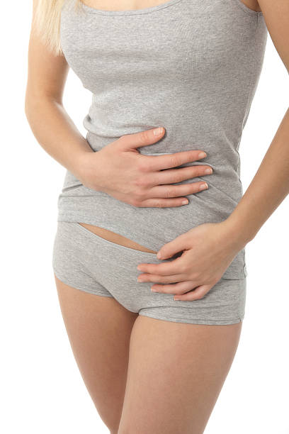 istock Woman stroking her belly 106429104