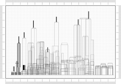 Skyscrapers Concept Architect Blueprint