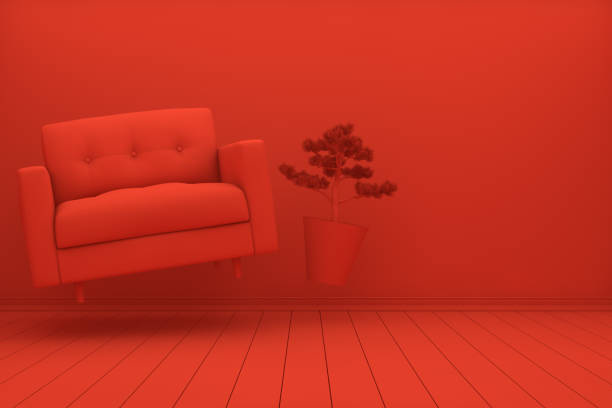 zero gravity red living room - cair no sofá imagens e fotografias de stock