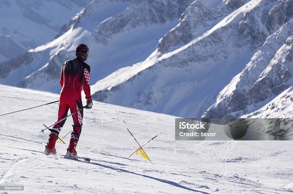 Profi-Skifahrer. - Lizenzfrei Skifahren Stock-Foto