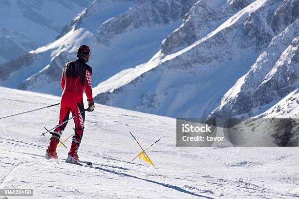 Pro Esquiador - Fotografias de stock e mais imagens de Esqui - Esqui e snowboard - Esqui - Esqui e snowboard, Fato, Perícia