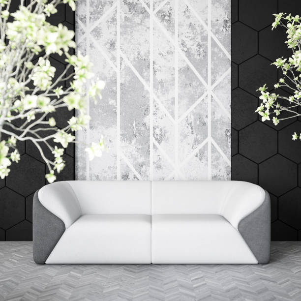 istock Modern Living Room with Sofa and Plants 1064310310