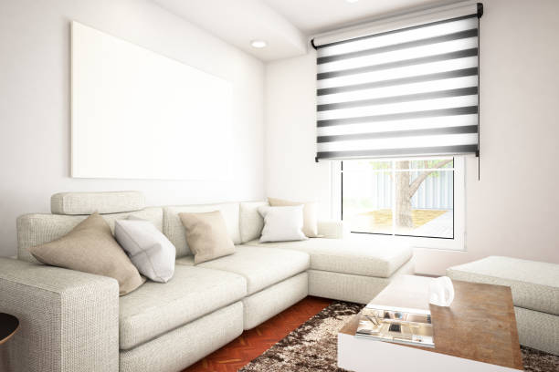 istock Modern Living Room with Sofa and Plants 1064312404