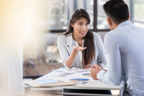 istock Business associates brainstorm ideas 1064312748