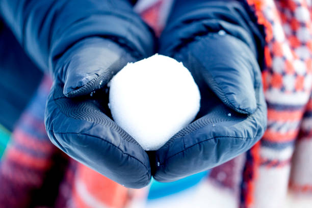Snowball in hands