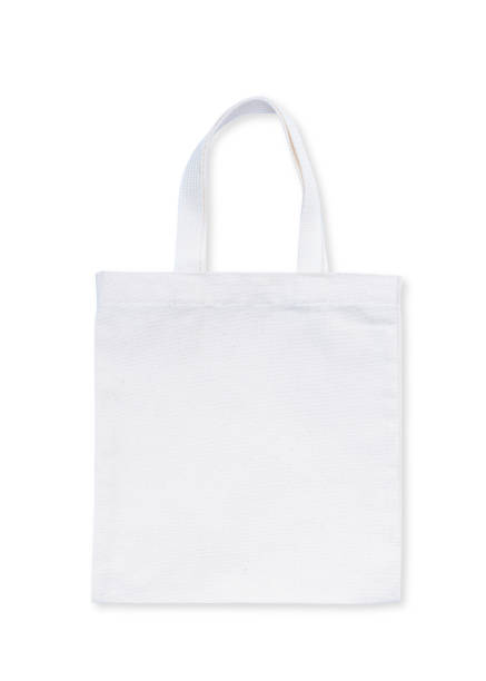istock Tote bag fabric cloth shopping sack mockup isolated on white background (clipping path) 1064370524