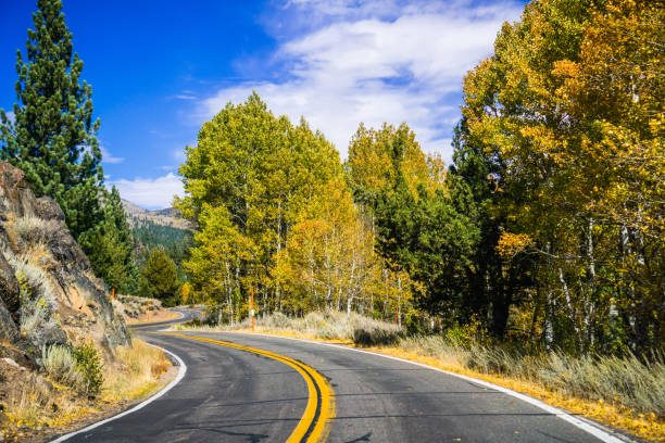 istock Road going through the Sierra mountains, California 1064374614