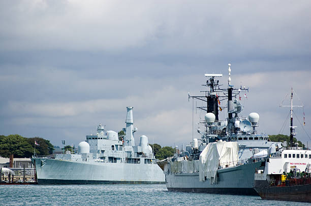 istock Navy Ships, Portsmouth dockyard 106438372