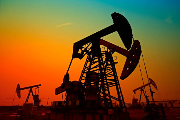 istock The oil pump, industrial equipment 1064385236