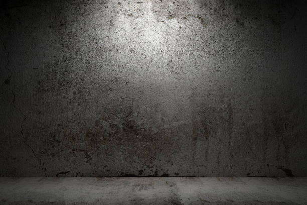 istock empty room with grunge concrete wall and cement floor 106439036