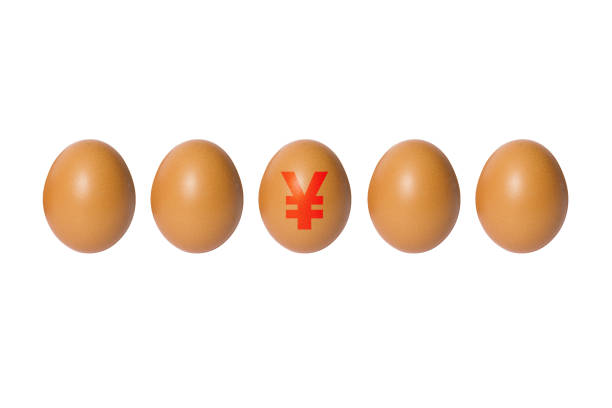 istock Different eggs, eggs and currency symbols,renminbi 1064399608