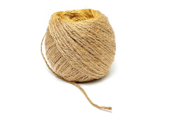 istock Ball of Textured Natural Hemp String Isolated 106440127