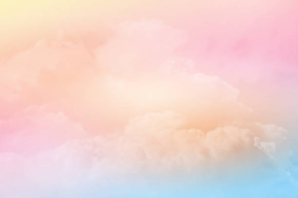 istock artistic cloudy sky with pastel gradient color ,nature abstract background 1064416248