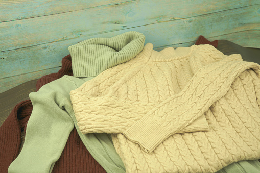sweater for winter in vintage style