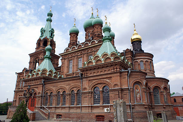 Red brick church  krasnodar stock pictures, royalty-free photos & images