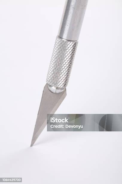 Closeup Of Exacto Knife White Background Stock Photo - Download Image Now -  Razor Blade, Accuracy, Cut Out - iStock