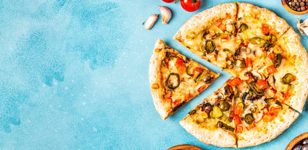 istock Mexican pizza with jalapeno pepper 1064440580