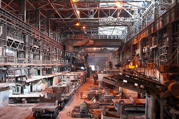 istock Interior of metallurgical plant workshop 106444077
