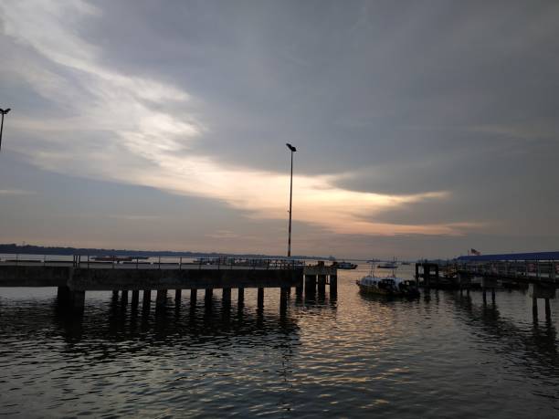 istock Sunset at Port Klang Malaysia 1064452202