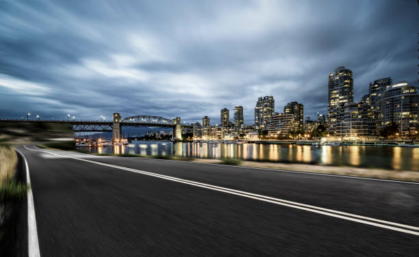 istock motion blur road by Vancouver harbor 1064452242