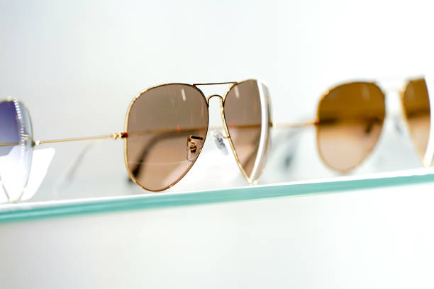 istock beautiful sun glasses on the display shelf 1064453906