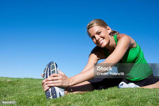 Stretching Before Fitness Exercise Stock Photo - Download Image Now - Adult, Adults Only, Beautiful People