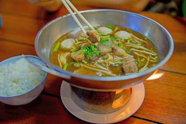 istock Chinese clear soup Stewed Beef and Meatballs 1064463214