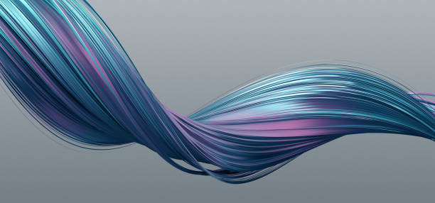 abstract 3d rendering of a modern shape - hair net imagens e fotografias de stock