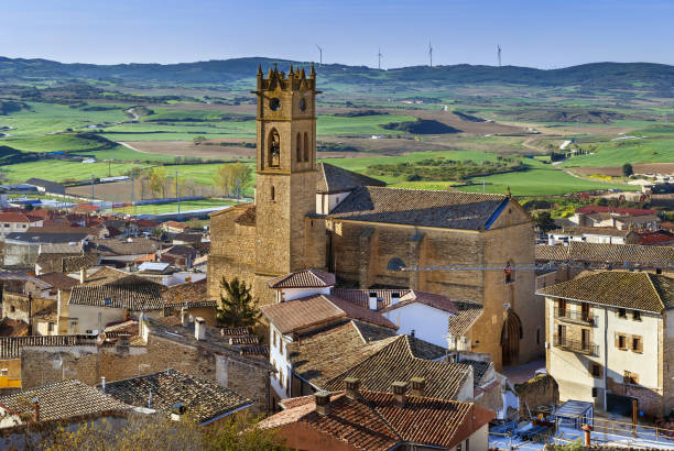 istock View of Artajona, Spain 1064472482