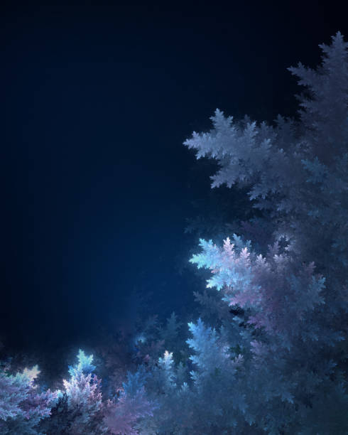 зимняя морозная рама, рождественский фон - snowflake snow ice nature стоковые фото и изображения