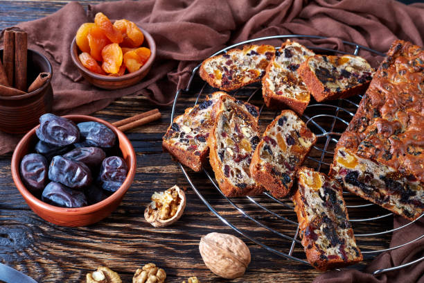 istock traditional chunky dried fruits cake loaf 1064485634