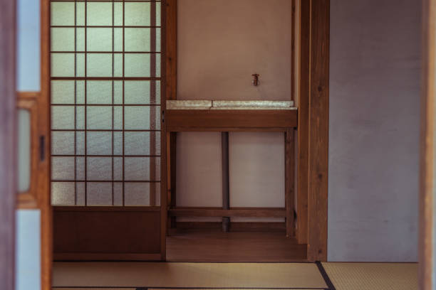 istock door in the room retro background material 1064486134