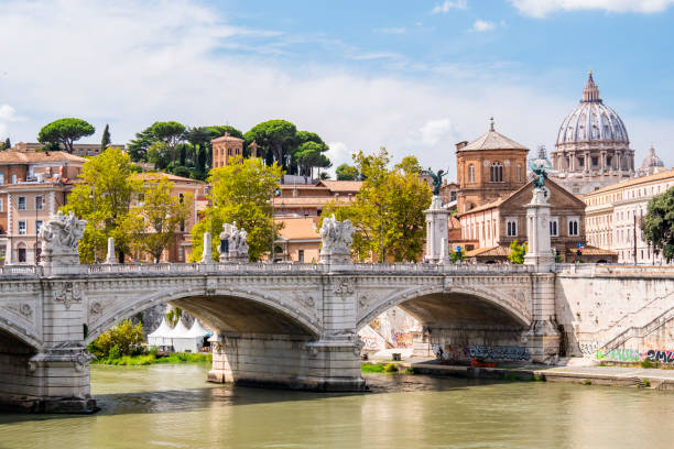 istock Vittorio Emanuele II Bridge with Vatican 1064488720