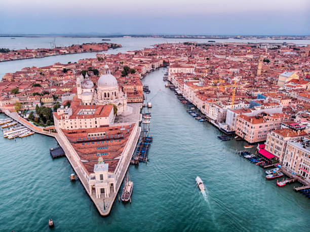 istock Grand canal aerial view in Venice 1064489202