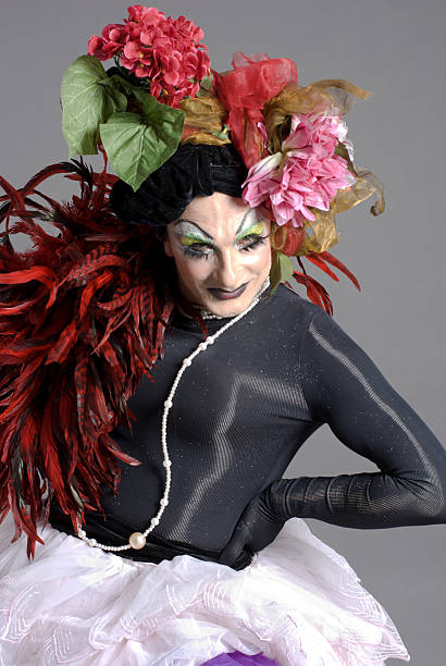istock Daruma Drag Queen with flower top 106449569