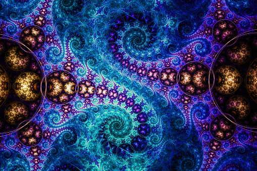 Digitally rendered fractal abstract artwork. Created with jWildfire.