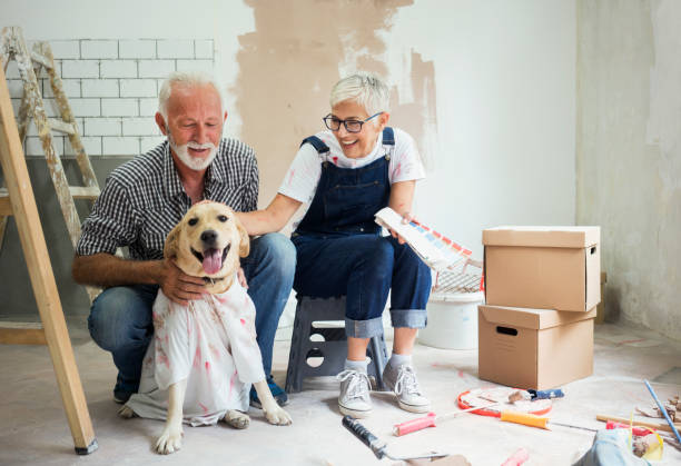 istock Couple remodeling their home 1064519370