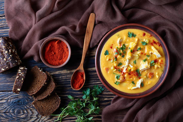 istock pumpkin carrot chicken breast creamy soup 1064522252