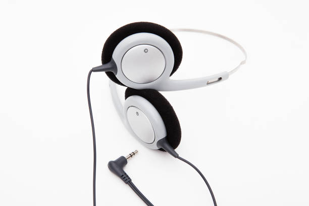 istock Top view of headphones on white background. 1064522722