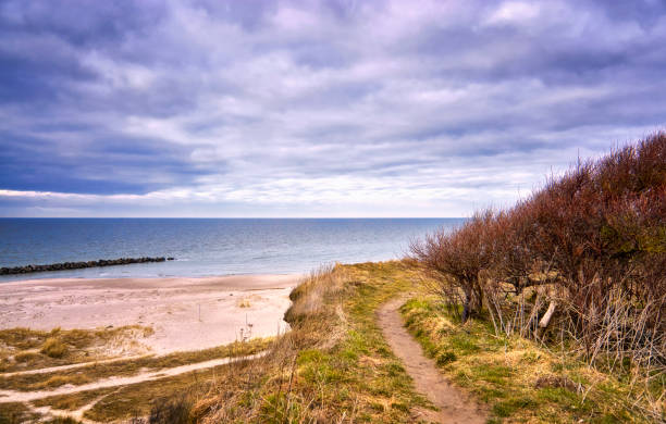 istock Path on the cliff in Ahrenshoop at the Baltic Sea in Germany. 1064528224
