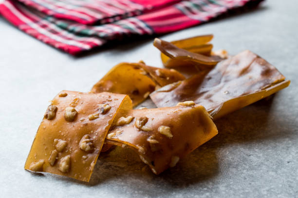 istock Turkish Pestil / Dried Fruit Pulp with Sesame and Walnut / Churchkhela 1064530196