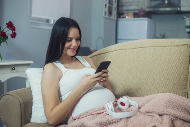 istock Pregnant woman at home 1064532934