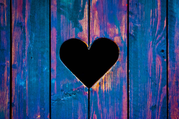 istock Dark Wooden Heart 1064532994