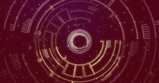 istock Hologram of blank HUD screen 1064538874