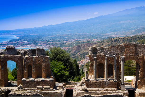 istock Roman theater in Taormina 1064542618