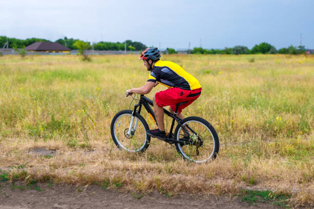 istock Cyclist riding a bike, cycling. 1064545082