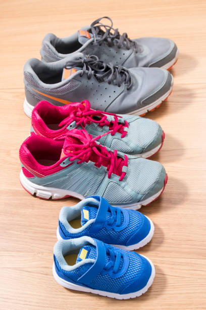 istock Three pairs of sneakers 1064550302