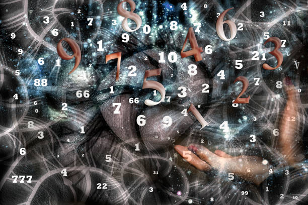 istock Space world of numerology 1064553000